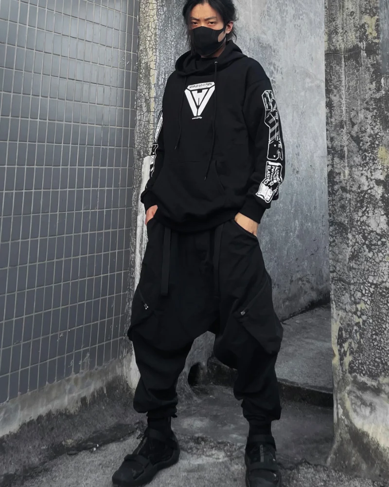 Cyberpunk Techwear Skull Hoodie