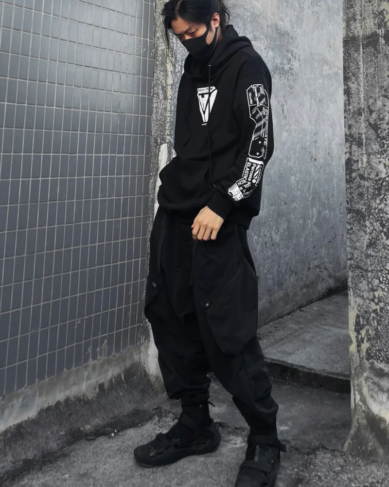 Cyberpunk Techwear Skull Hoodie