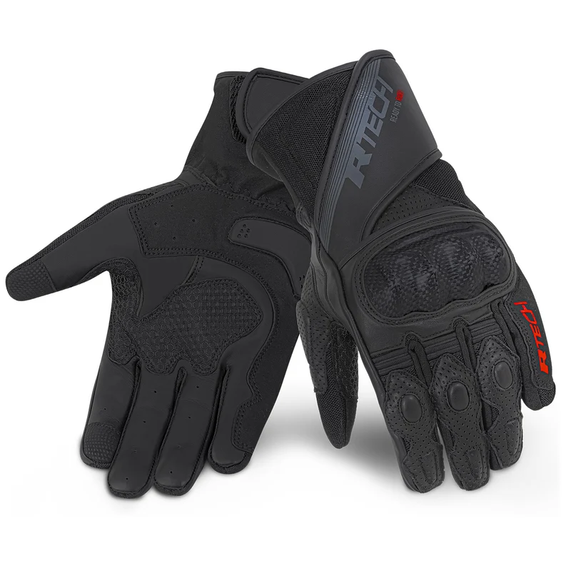 R-TECH PHANTOM PIEL GUANTES DE MOTO HOMBRE NEGRO