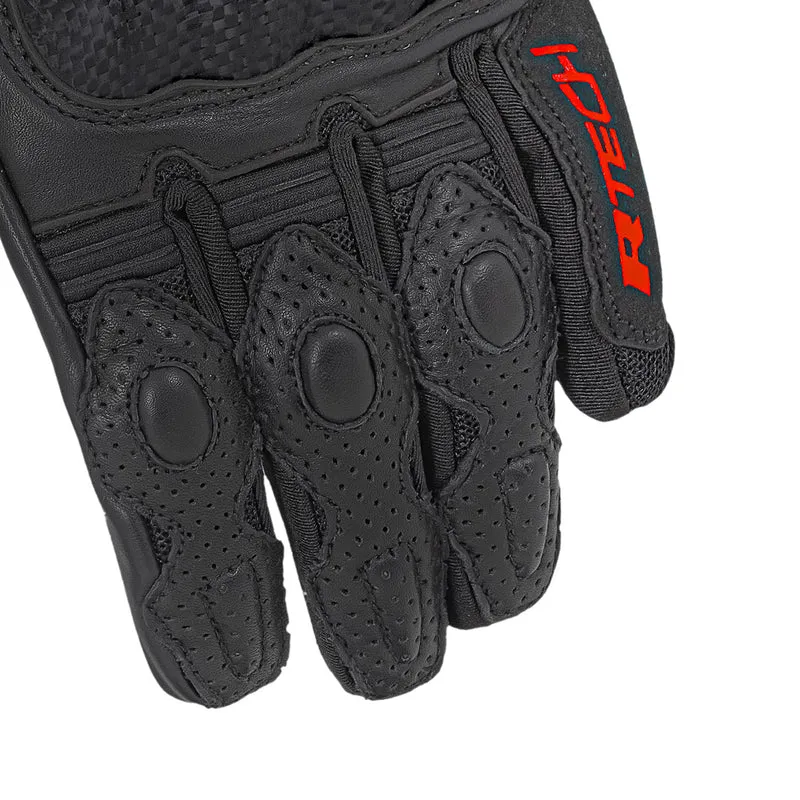 R-TECH PHANTOM PIEL GUANTES DE MOTO HOMBRE NEGRO