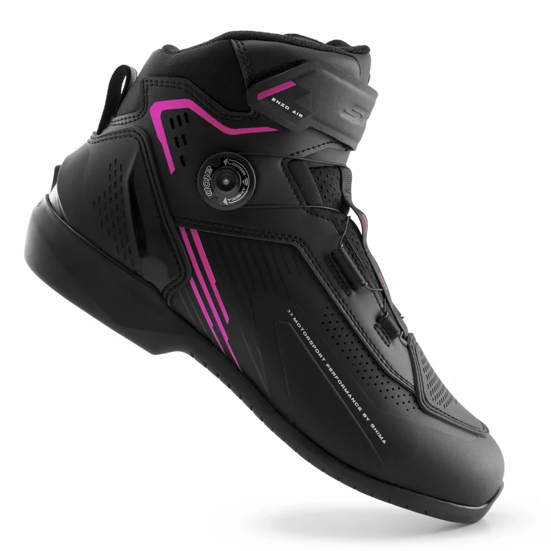 SHIMA ENZO AIR BOTASS MUJER NEGRO ROSA