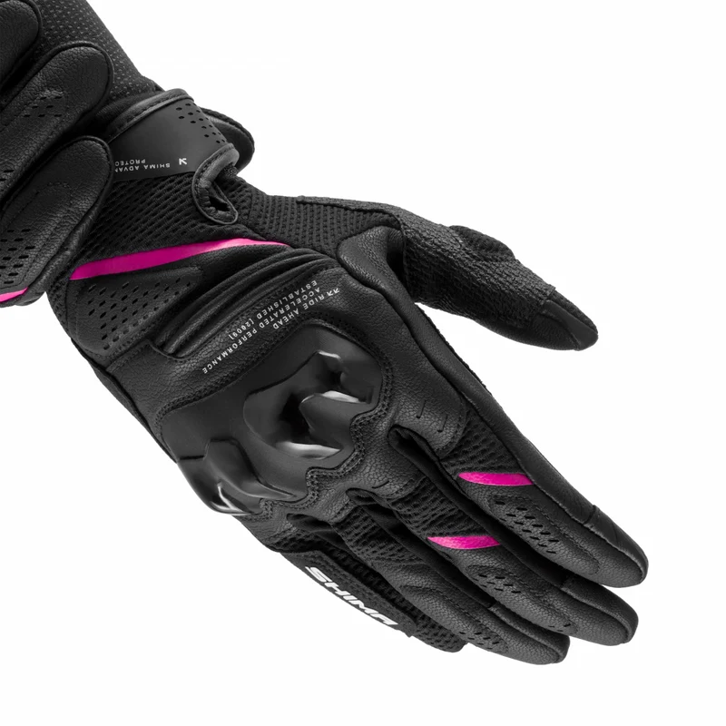 SHIMA SPARK 3.0 GUANTES DE MOTO MUJER NEGRO ROSA