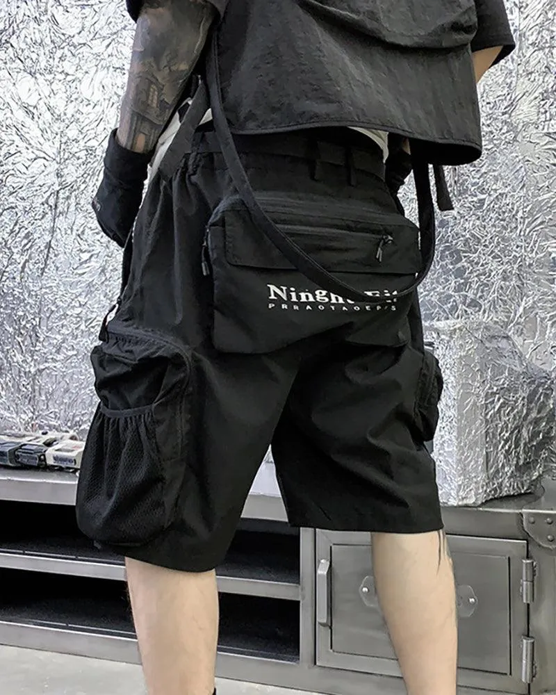 Techwear Backpack Cargo Shorts