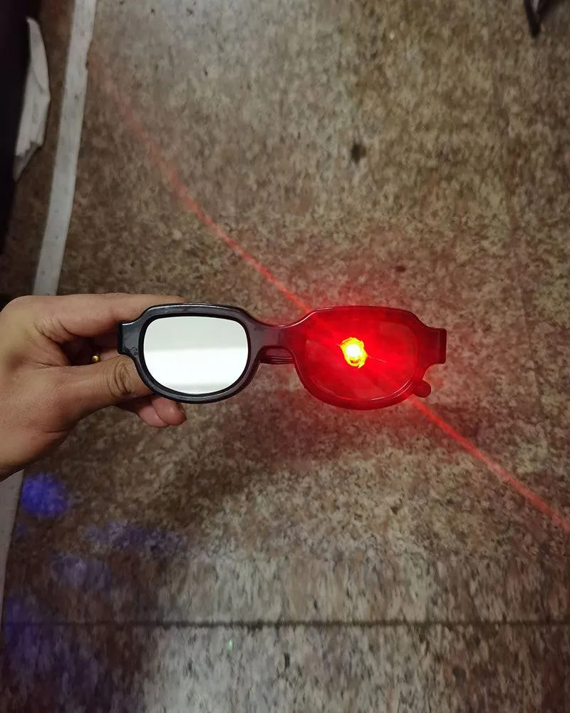 Detective Red Eye LED Glasses