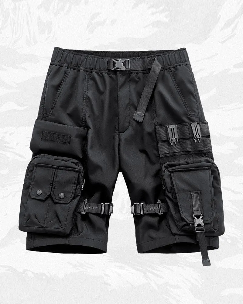 Techwear Multi-Pocket Cargo Shorts