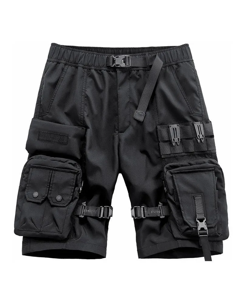 Techwear Multi-Pocket Cargo Shorts
