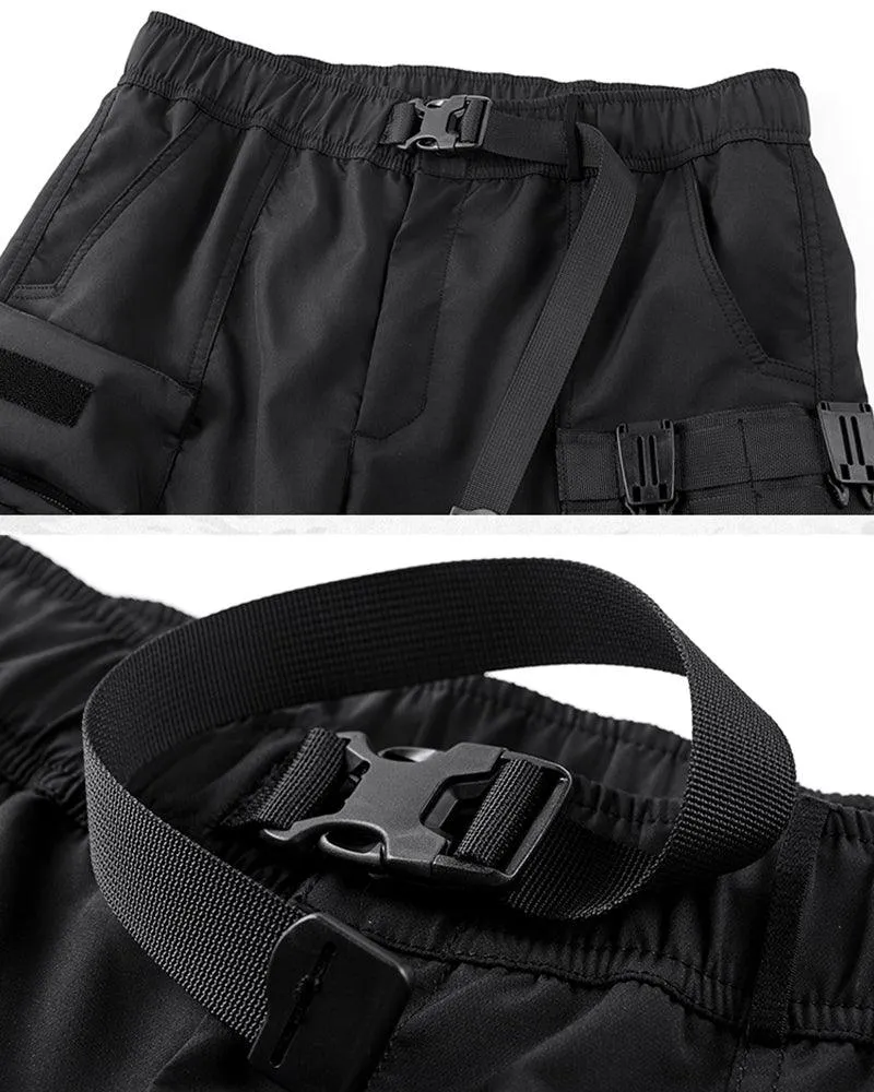 Techwear Multi-Pocket Cargo Shorts