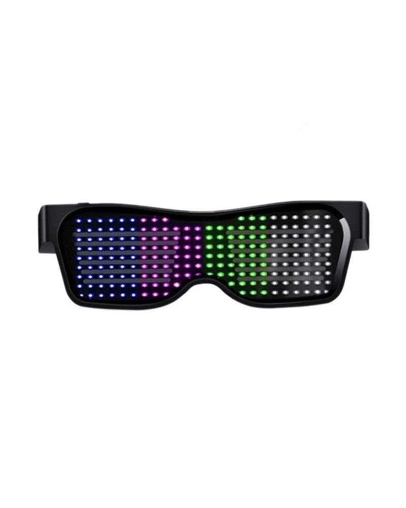 Cyberpunk LED Light Up Glasses ( Customizable Text And Image Available)