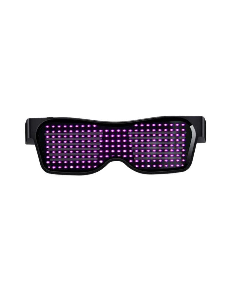 Cyberpunk LED Light Up Glasses ( Customizable Text And Image Available)