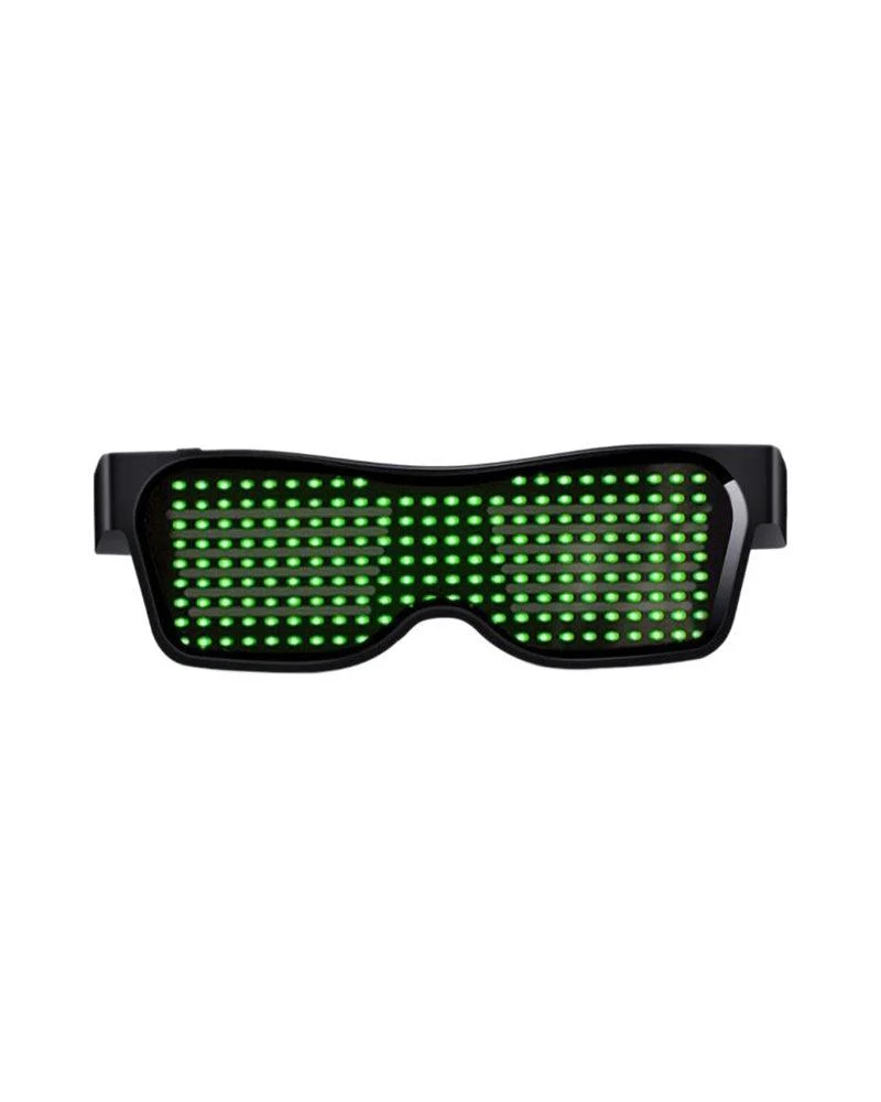 Cyberpunk LED Light Up Glasses ( Customizable Text And Image Available)