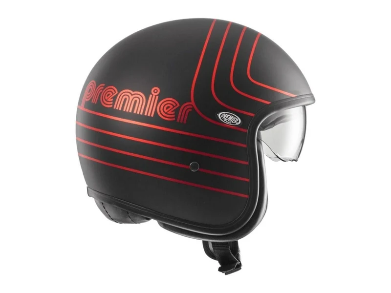 PREMIER VINTAGE FR CROMADO ROJO BM CASCO JET MOTO