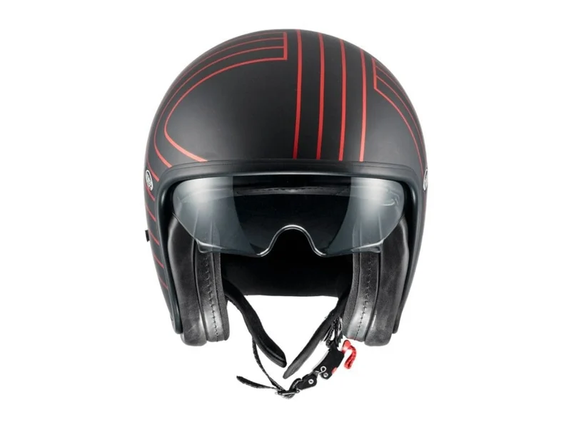 PREMIER VINTAGE FR CROMADO ROJO BM CASCO JET MOTO