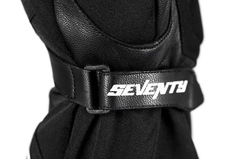 SEVENTY DEGREES SD-T57 GIAU LARGOS GUANTES DE MOTO HOMBRE NEGRO BLANCO
