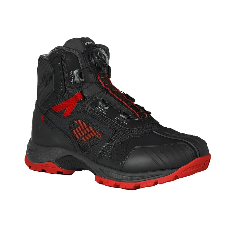 SEVENTY DEGREES SD-BA7 STELVIO LOW BOTAS DE MOTO NEGRO ROJO