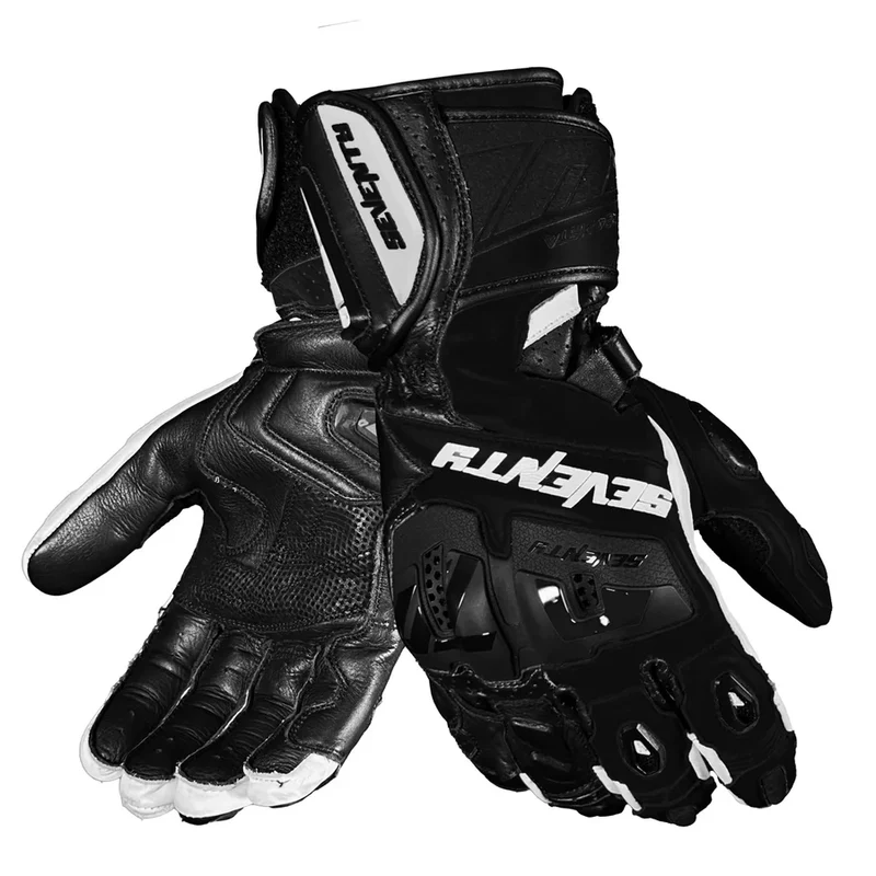 SEVENTY DEGREES SD-R24 PISTA GUANTES DE MOTO HOMBRE NEGRO BLANCO