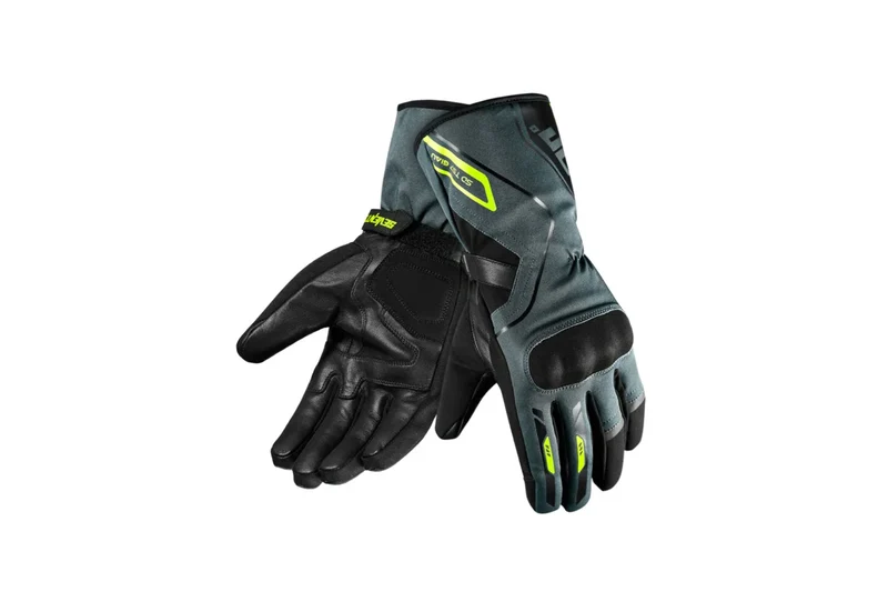 SEVENTY DEGREES SD-T57 GIAU INVIERNO GUANTES DE MOTO HOMBRE NEGRO GRIS AMARILLO FLUOR