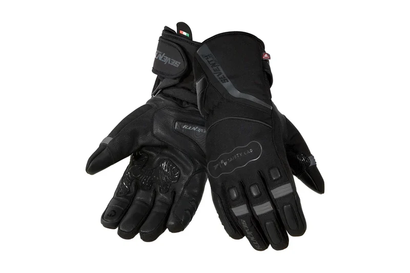 SEVENTY DEGREES SD-T7 GOBI GUANTE DE MOTO HOMBRE NEGRO GRIS