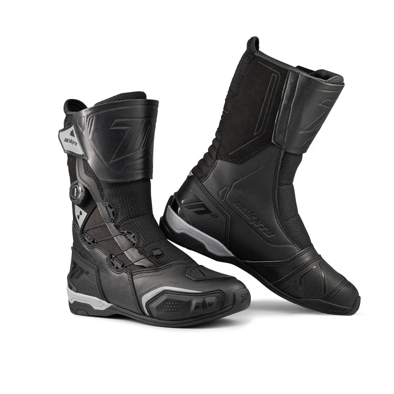 SEVENTY SD-BT9 Gavia Negro Bota de moto deportiva de turismo