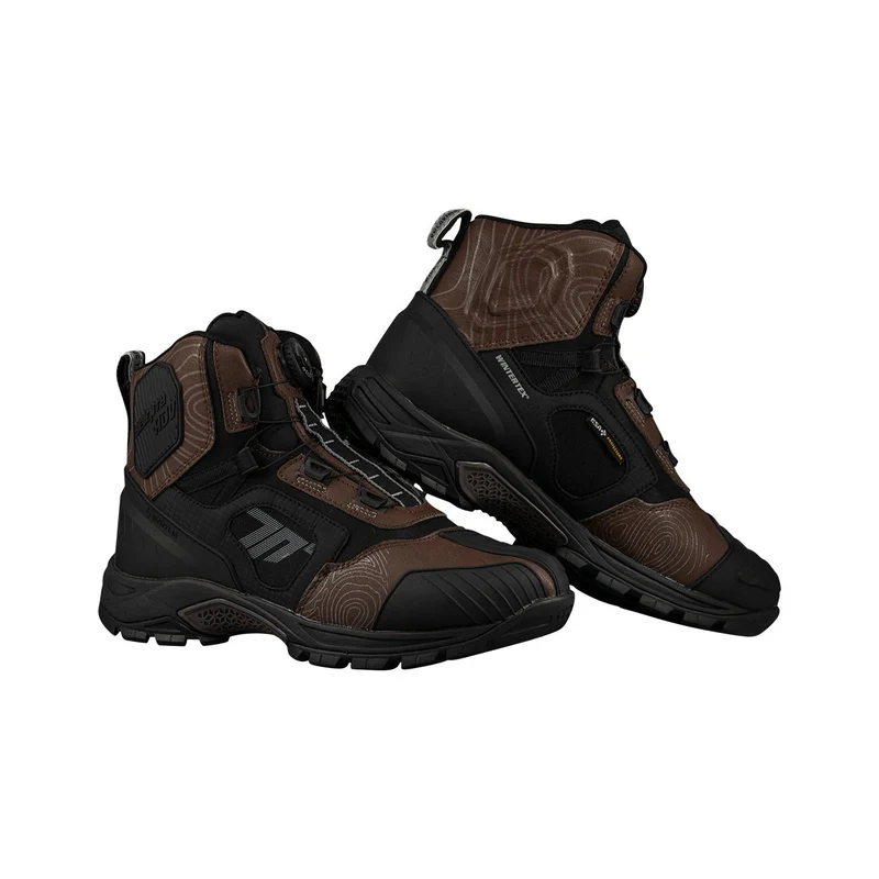 SEVENTY DEGREES SD-BA7 STELVIO LOW BOTAS DE MOTO UNISEX NEGRO MARRÓN