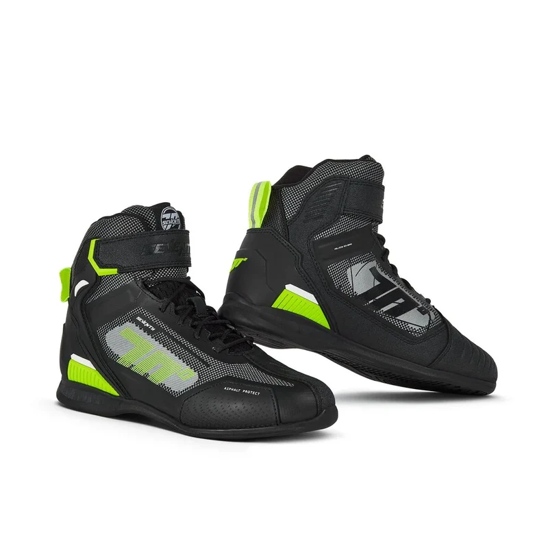 SEVENTY DEGREES SD-BR2 VELOCE BOTAS DE MOTO NEGRO AMARILLO FLUOR