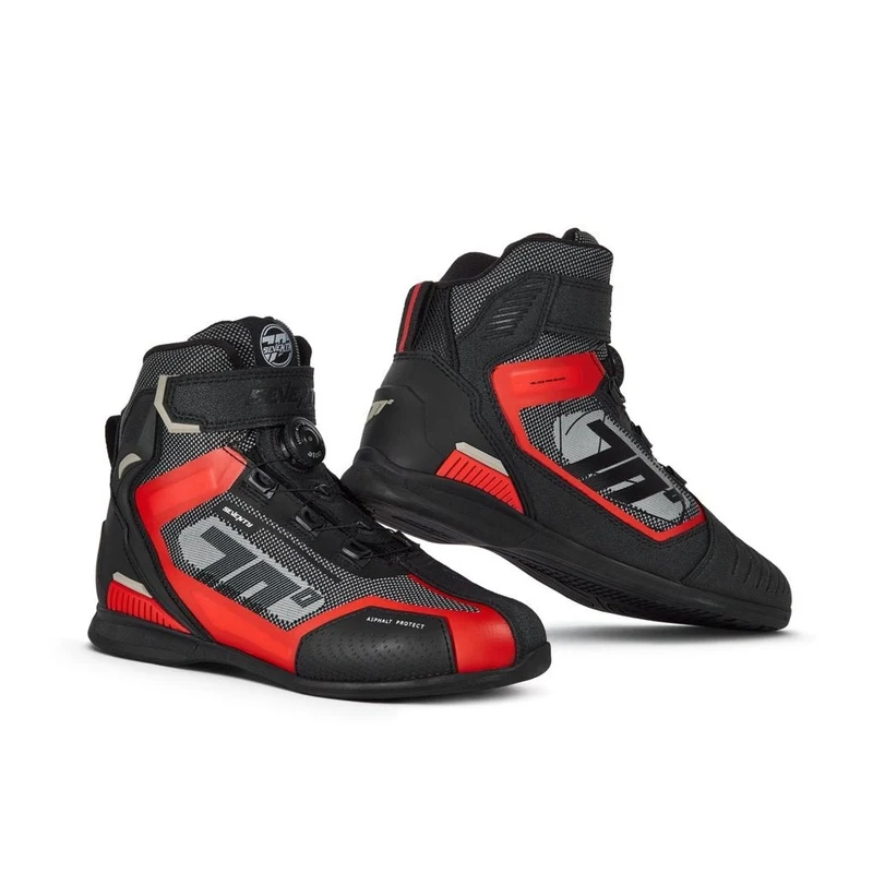 SEVENTY DEGREES SD-BR3 VELOCE PRO BOTAS DE MOTO NEGRO ROJO