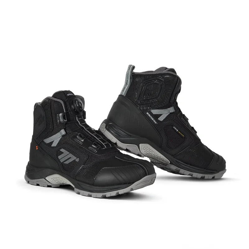SEVENTY DEGREES SD-BA7 STELVIO BAJA BOTAS DE MOTO NEGRO GRIS