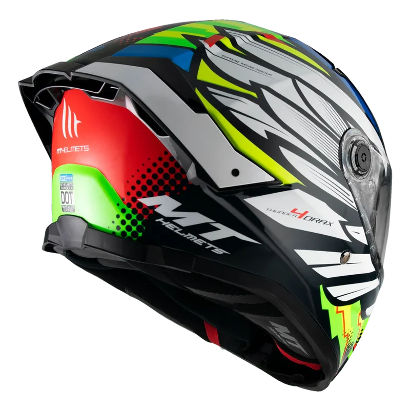 MT THUNDER 4 SV DRAX INTEGRAL DEPORTIVO CASCO DE MOTO B7 BRILLO
