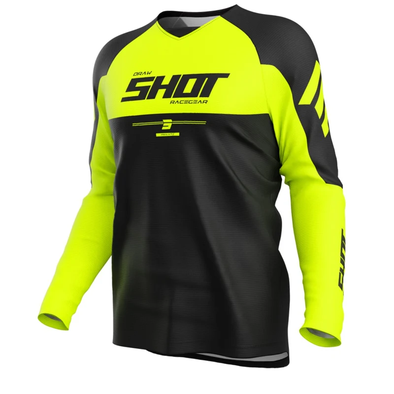 SHOT CAMISETA DRAW PRIVATE MOTOCROSS NEON_YELLOW