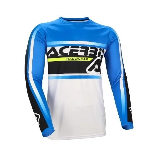 ACERBIS CAMISETA MX LINEAR LUGO AZUL BLANCO