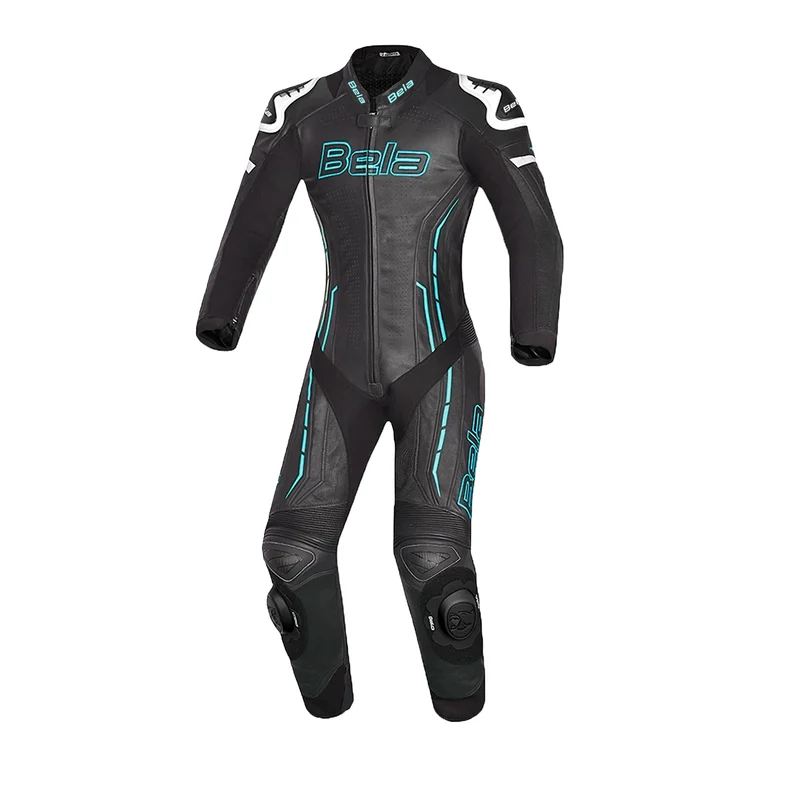 BELA ROCKET MIX KANGAROO 2 PC MONO DE MOTO MUJER NEGRO AZUL