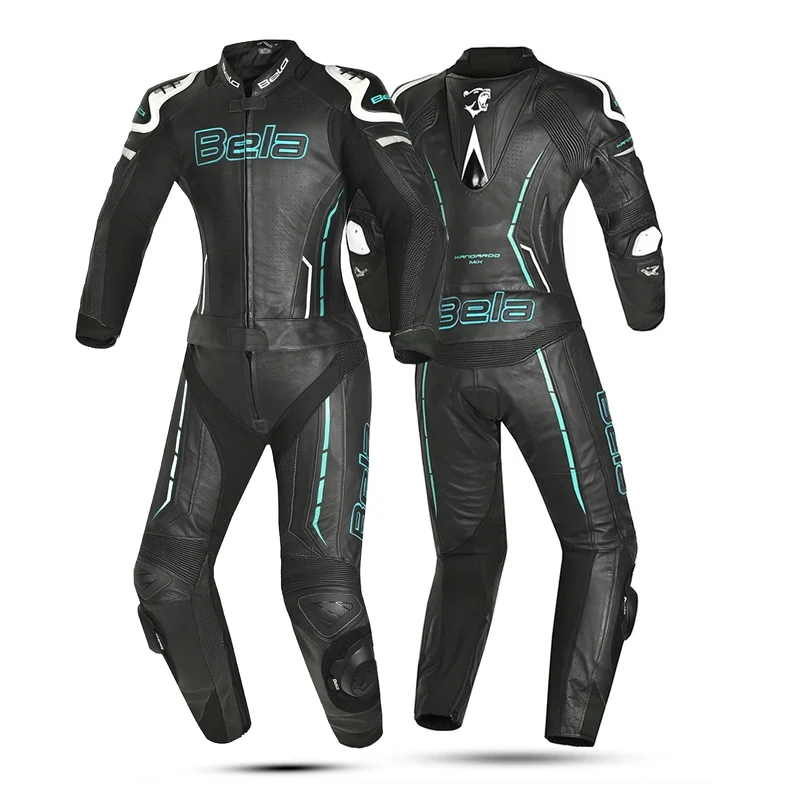BELA ROCKET MIX KANGAROO 2 PC MONO DE MOTO MUJER NEGRO AZUL