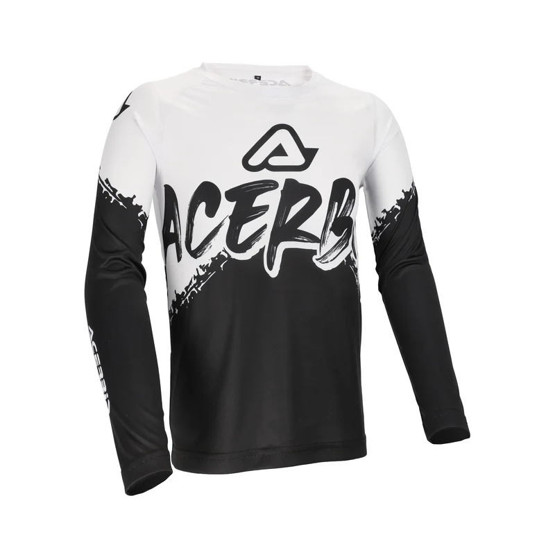 ACERBIS CAMISETA MX NIÑO LINEAL NEGRO BLANCO