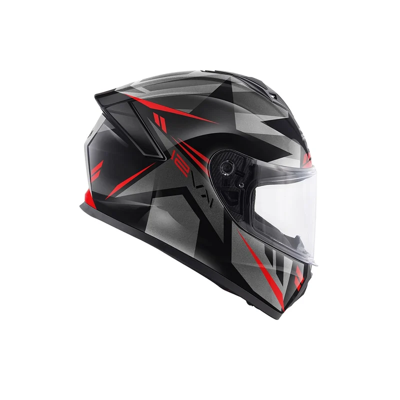 KAPPA KV51 ZENITH ABS moto integral Casco negro titanio rojo
