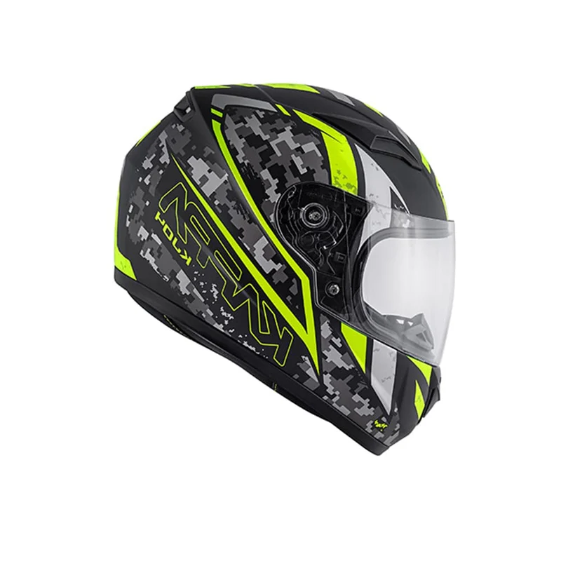 KAPPA KJ04 Junior Motocicleta Integral Casco Negro Mate Amarillo