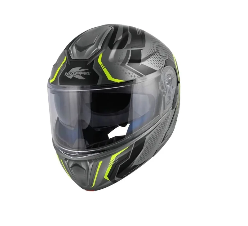 KAPPA KV50 ESCALADE MODULAR CASCO TITANIO MATE AMARILLO