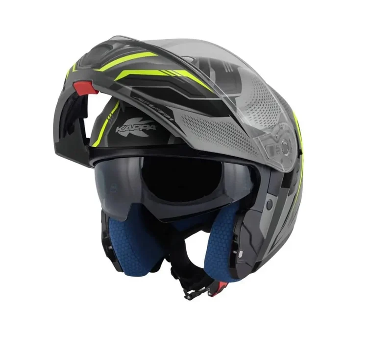 KAPPA KV50 ESCALADE MODULAR CASCO TITANIO MATE AMARILLO