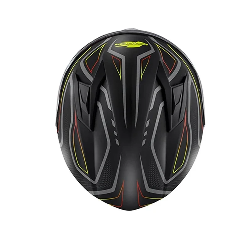 KAPPA KV56 BR Motocicleta Integral Casco Amarillo Neón Gris