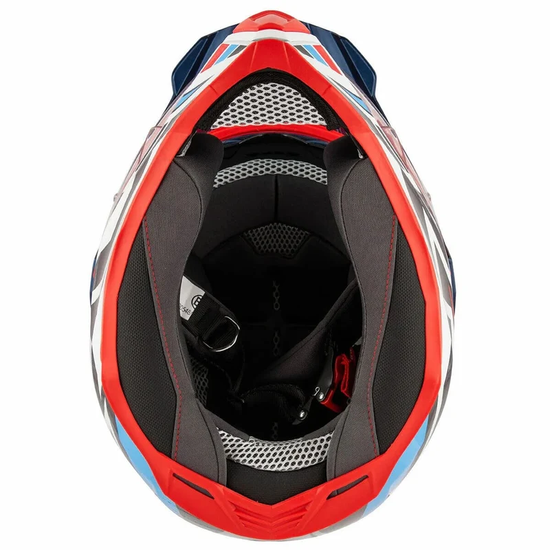 KAPPA KV30 EVO Moto Aventura Casco White Azul Rojo