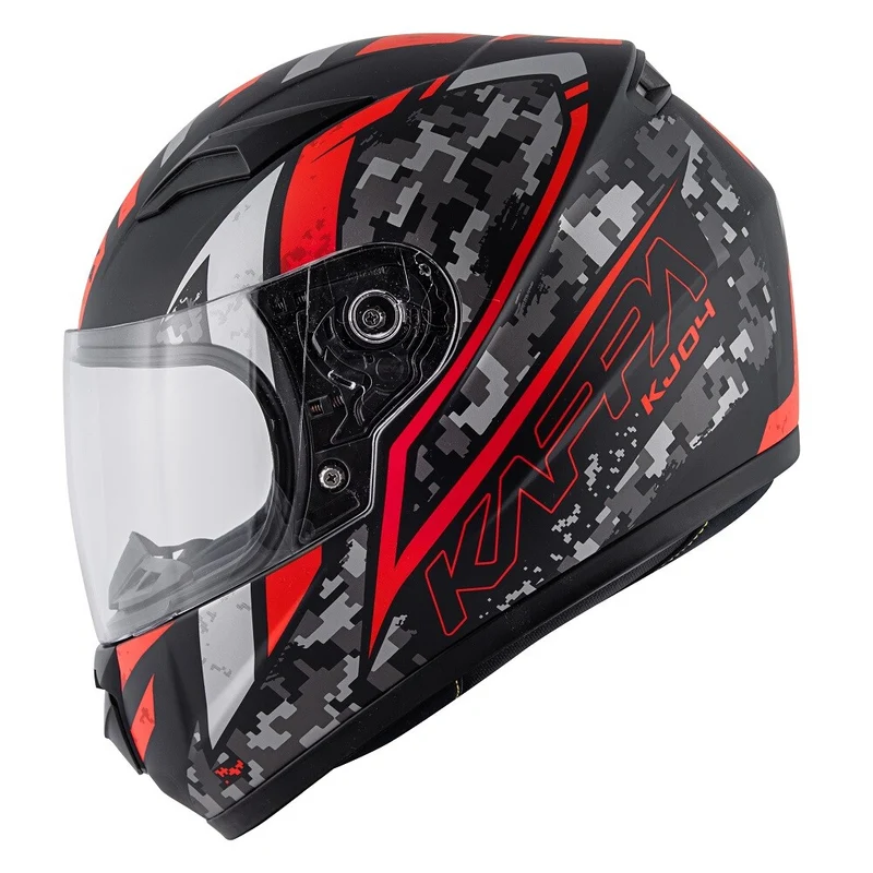 KAPPA KJ04 Boomd Prox Moto Niños Seguridad Casco Negro Rojo