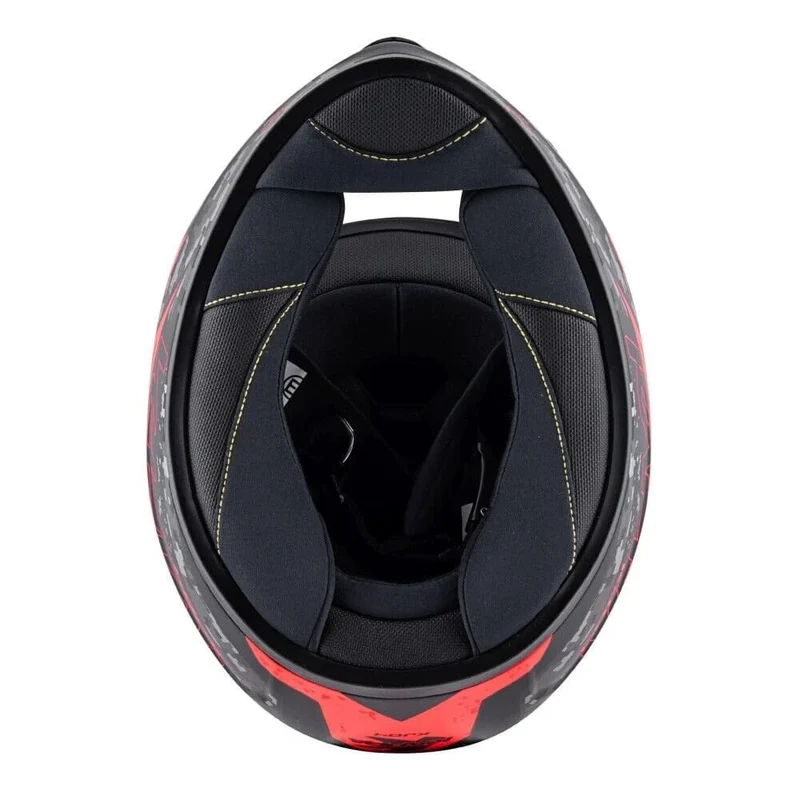 KAPPA KJ04 Boomd Prox Moto Niños Seguridad Casco Negro Rojo
