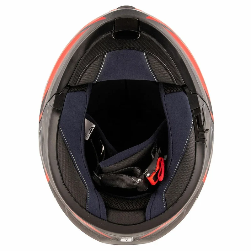 KAPPA KV32 TRONG Moto Modular Casco Titanio Rojo