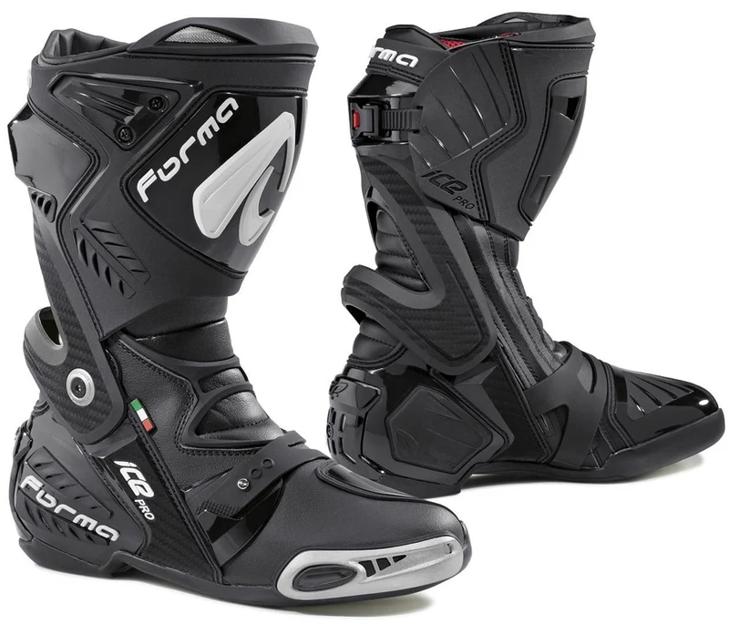 FORMA ICE PRO CARRERAS BOTAS DE MOTO NEGRO