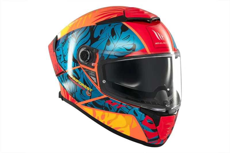 MT THUNDER 4 SV RAINFOREST DEPORTIVO INTEGRAL CASCO DE MOTO C4 BRILLANTE