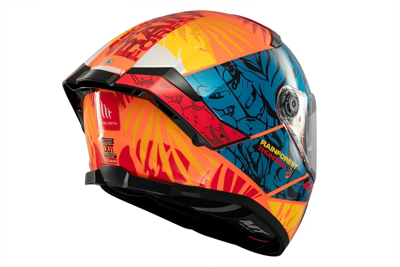 MT THUNDER 4 SV RAINFOREST DEPORTIVO INTEGRAL CASCO DE MOTO C4 BRILLANTE