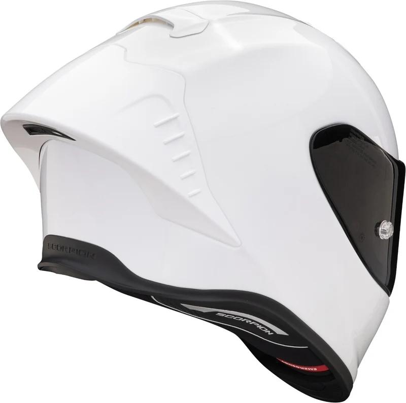 SCORPION EXO-R1 EVO AIR FIM Racing #1 Casco Integral Solid Perla Blanco