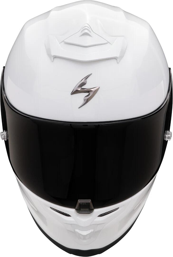 SCORPION EXO-R1 EVO AIR FIM Racing #1 Casco Integral Solid Perla Blanco