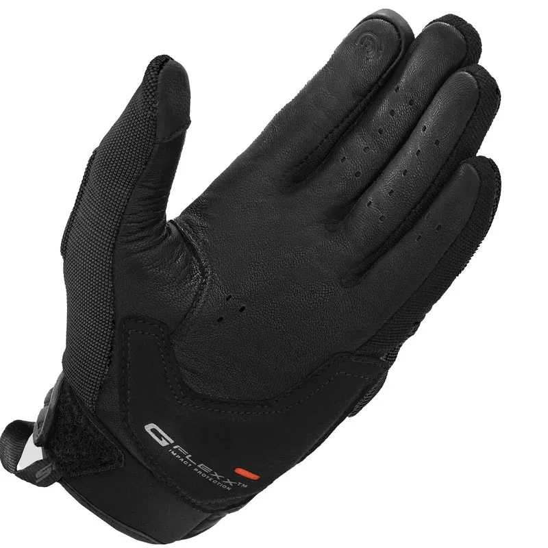 SHIMA SONIC GUANTES DE MOTO CUERO MUJER NEGRO BLANCO