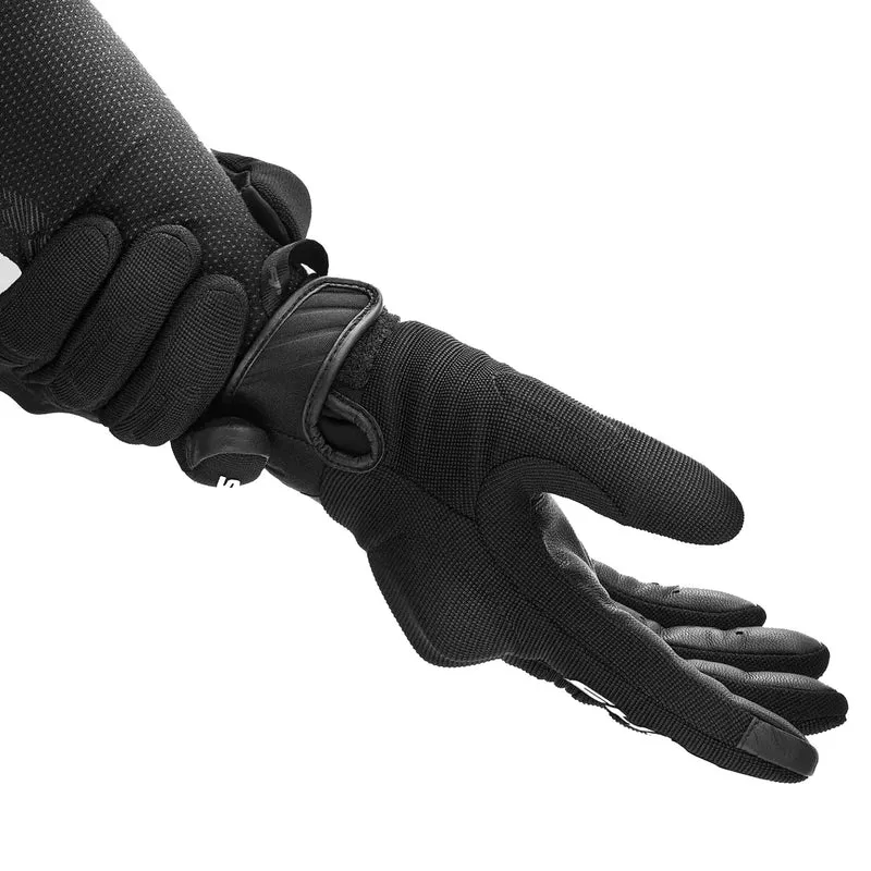 SHIMA SONIC GUANTES DE MOTO CUERO MUJER NEGRO BLANCO