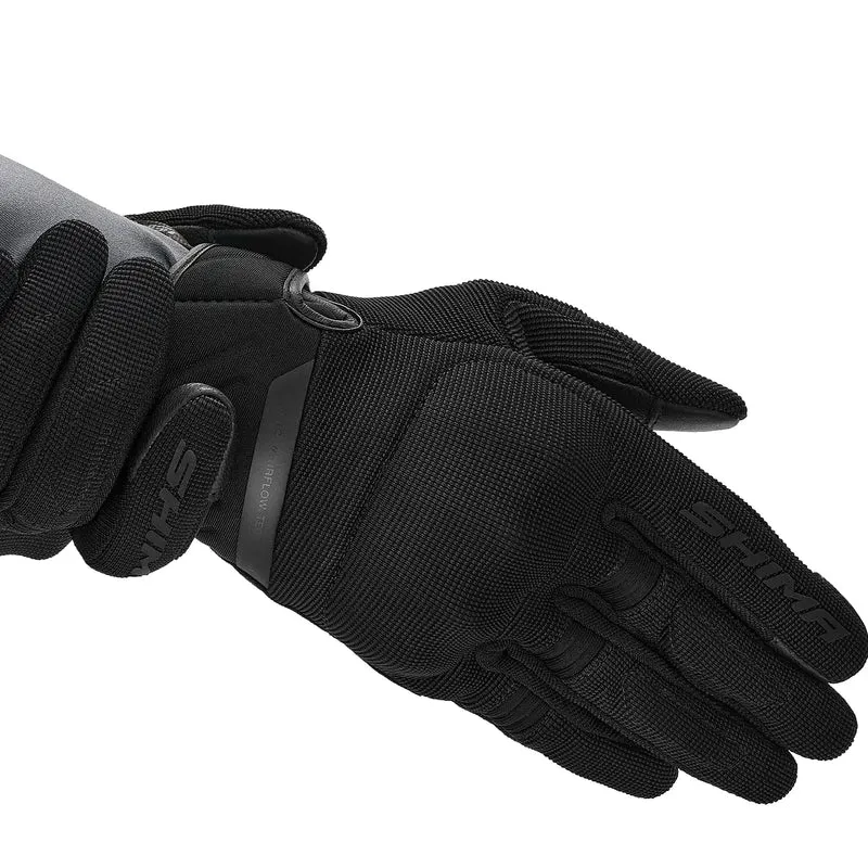 SHIMA SONIC GUANTES DE CUERO MOTO MUJER NEGRO