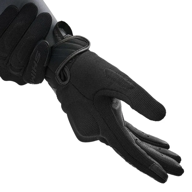 SHIMA SONIC GUANTES DE CUERO MOTO MUJER NEGRO